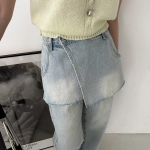 Женские джинсы Trove с эффектом юбки-обёртки (wrap skirt)