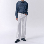 Straight Denim Pants [White]