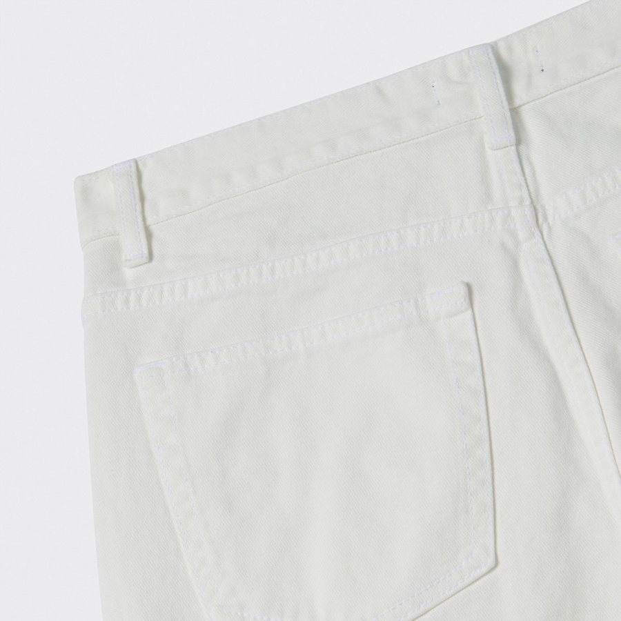 Straight Denim Pants [White]