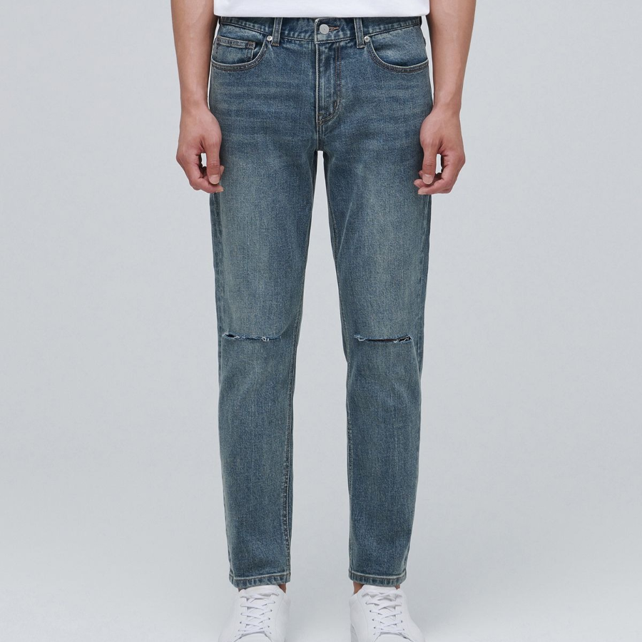 Slash Slim Crop Denim Pants [Light Indigo]