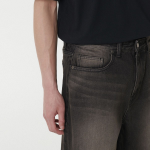 Big Brush Extra Wide Denim Pants [Rusty Black]