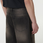 Big Brush Extra Wide Denim Pants [Rusty Black]