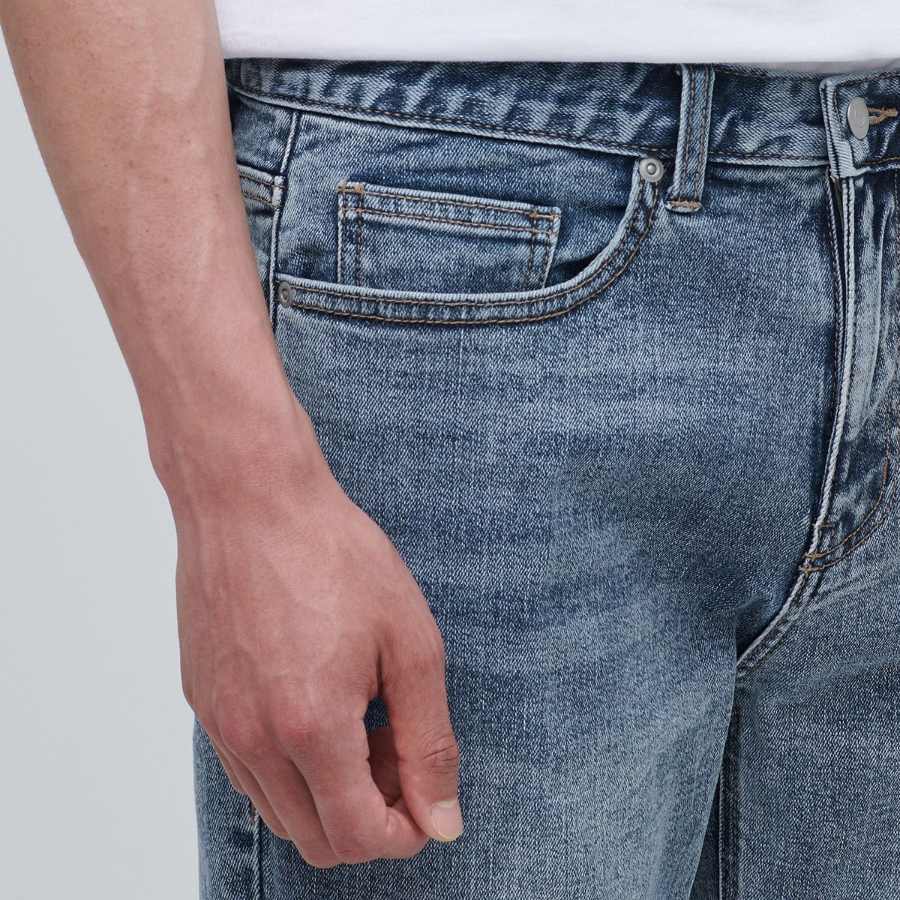 Tapered Crop Denim Pants [Light Indigo]