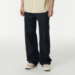 Lightweight Wide Denim Pants [Deep Indigo]