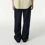 Lightweight Wide Denim Pants [Deep Indigo]