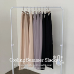 CHAHYU High-Waist Pintuck Wide Slacks