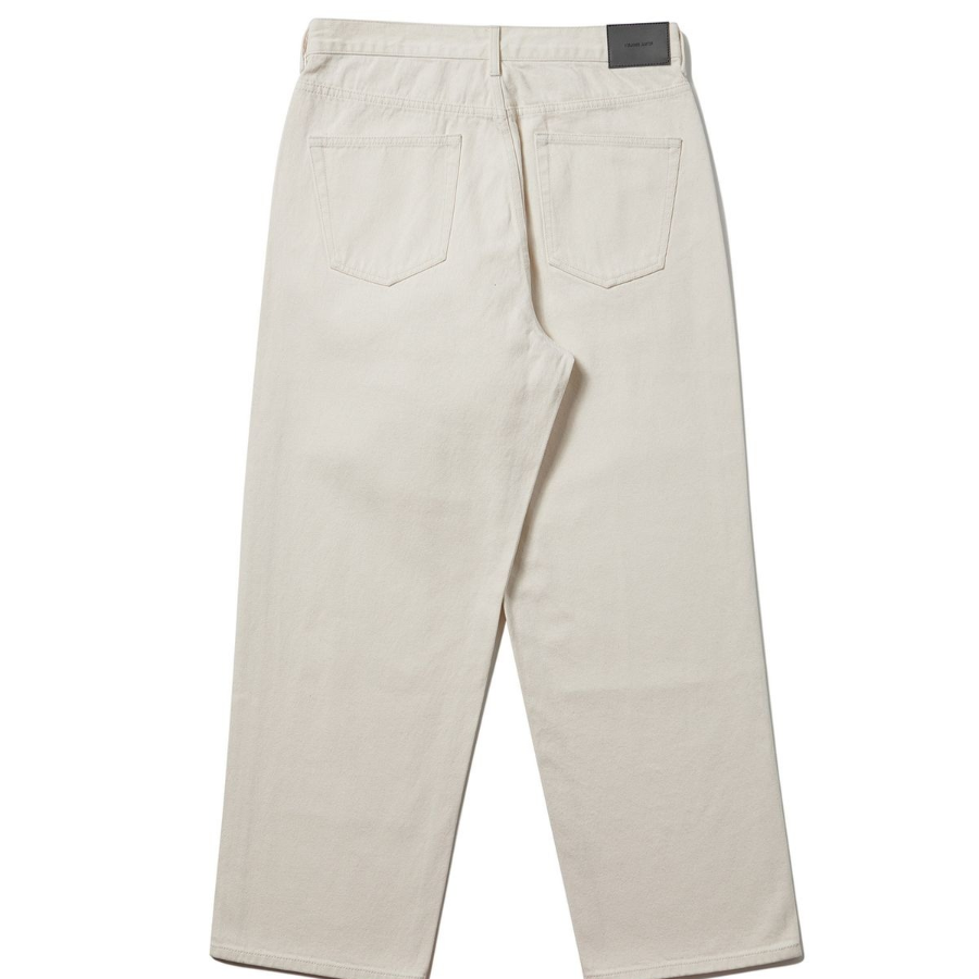 Loose Fit Denim Pants [Cream]