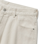 Loose Fit Denim Pants [Cream]