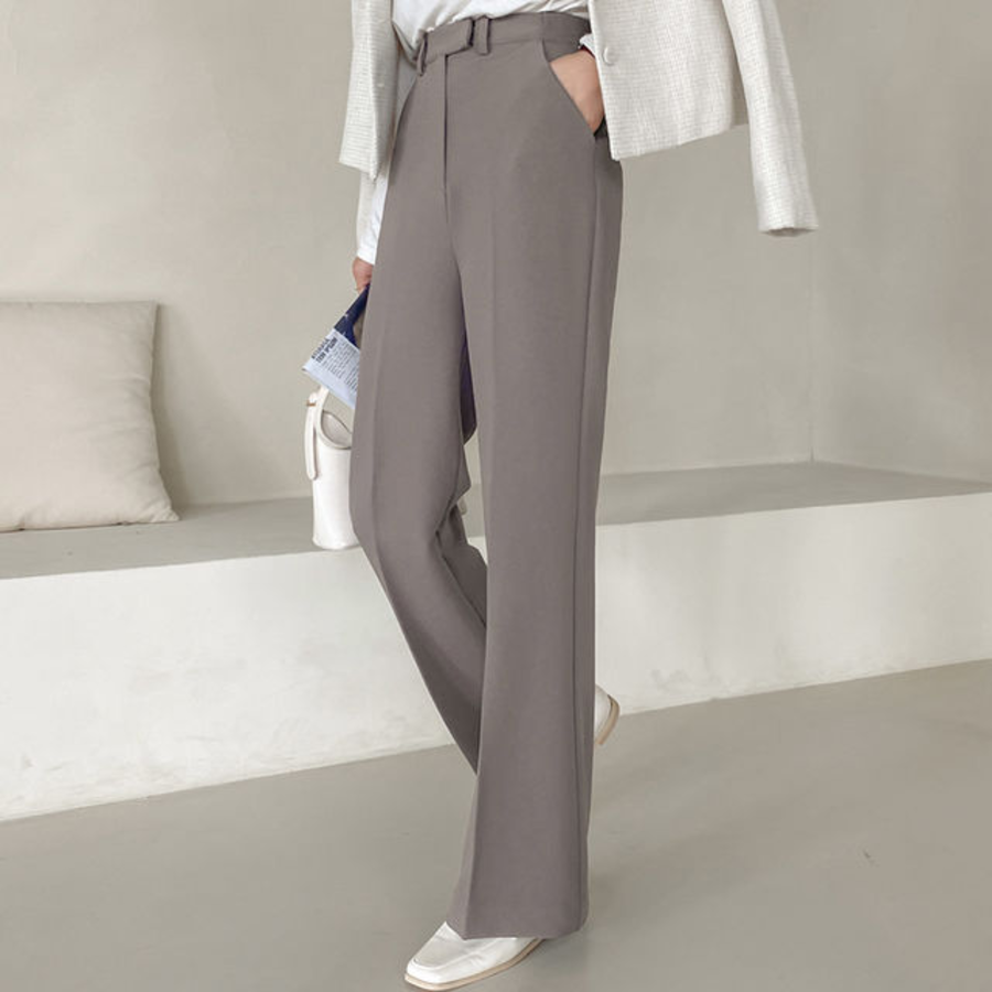 Maxi High-Waist Semi-Bootcut Slacks