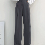 Back-Banding Chalang Pintuck Wide Slacks