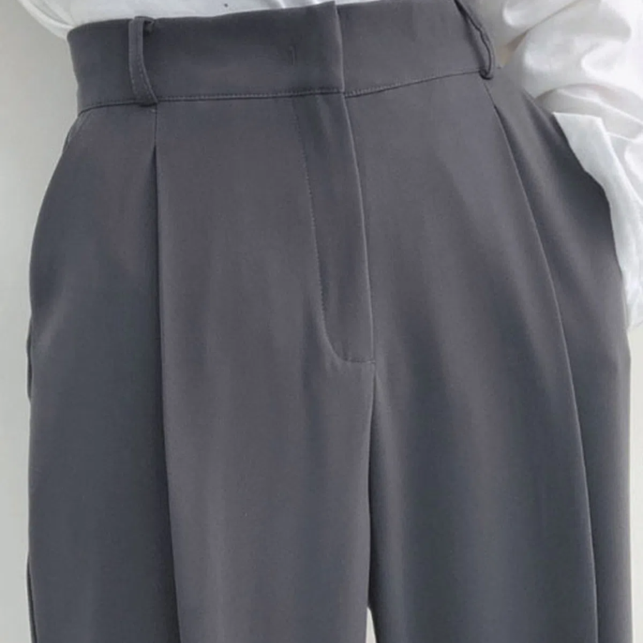 Back-Banding Chalang Pintuck Wide Slacks