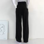 Back-Banding Chalang Pintuck Wide Slacks