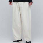 Denim Wide Balloon Pants [Cream]