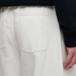 Denim Wide Balloon Pants [Cream]