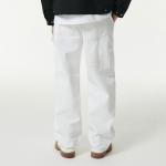Denim Wide Carpenter Pants [White]