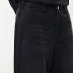 Denim Parachute Pants [Washed Black]