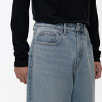 Extra Wide Denim Pants [Light Indigo]
