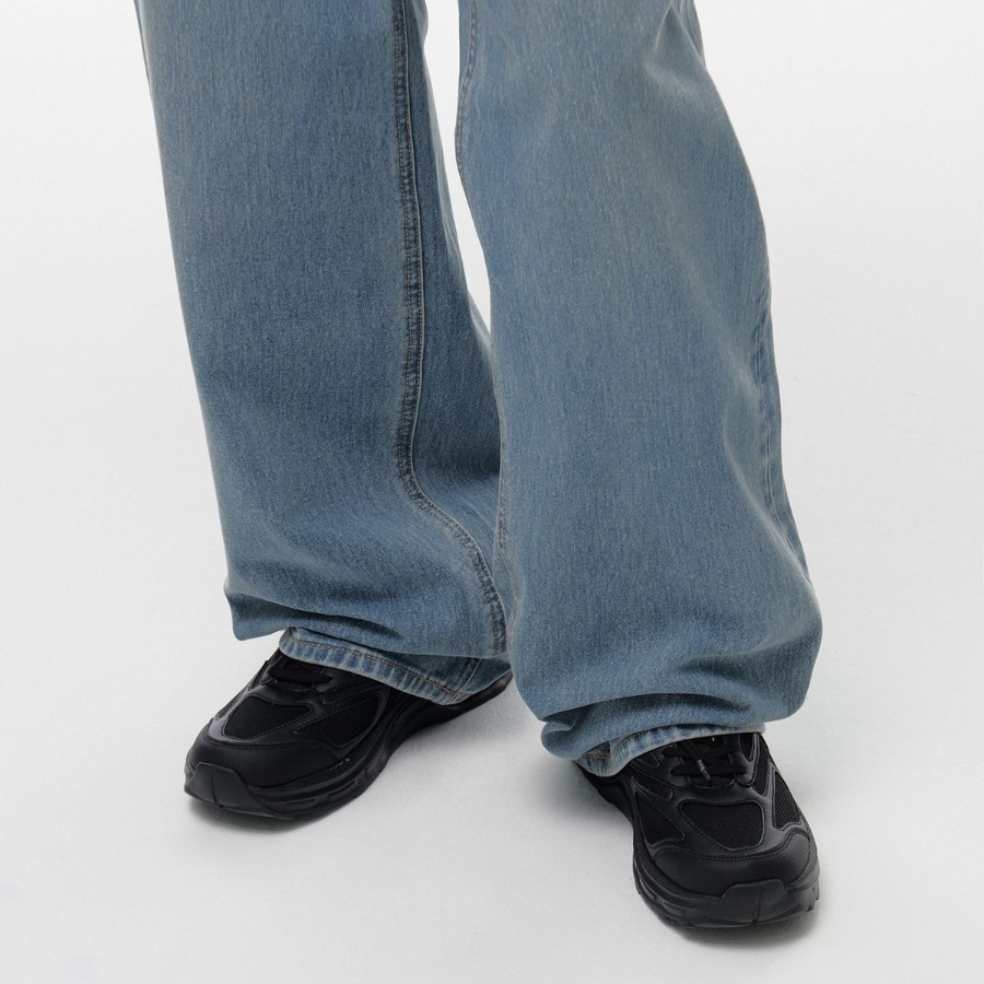 Extra Wide Denim Pants [Light Indigo]