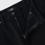 Loose Baggie Denim Pants [Black]