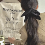 Атласная шелковая резинка-скранчи с лентой— элегантное дополнение для изысканных причёсок