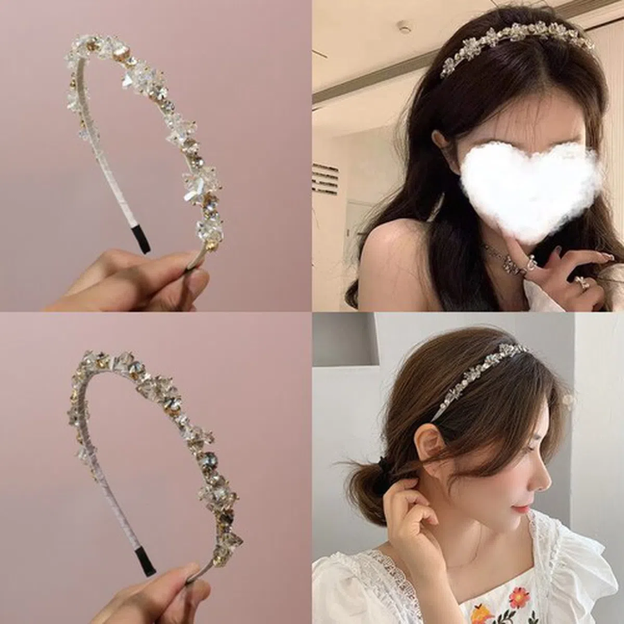DK Queen диадема — изящный аксессуар с тонкой линией страз