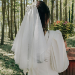 Свадебная лента-вуаль для невесты — белый аксессуар для брайдал-шоу и фотосессий