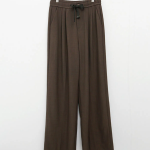 Свободный размер-Коричневый-Классические брюки