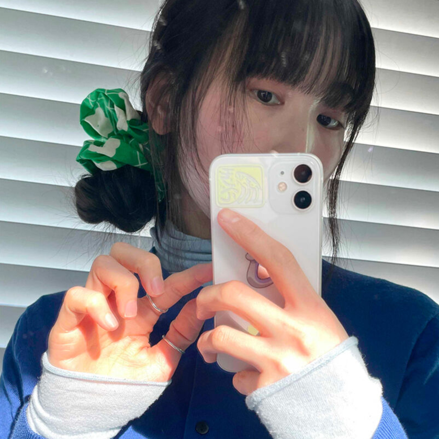 Клеверная хлопковая резинка-скранчи — натуральная мягкость и повседневный шарм