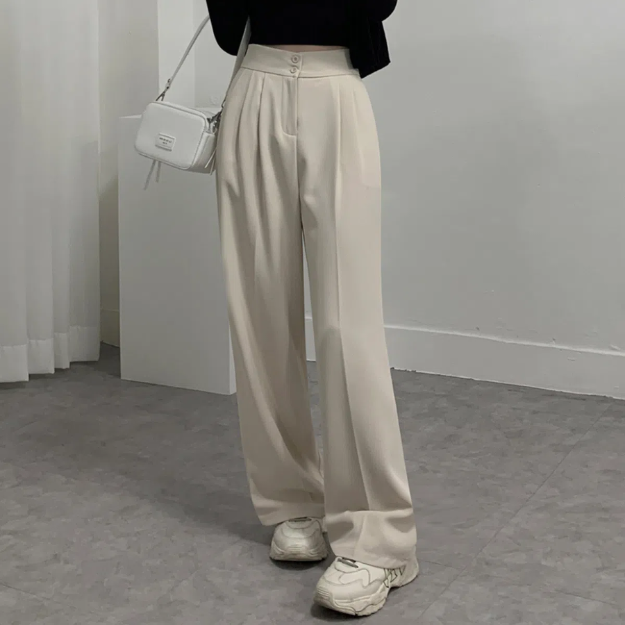 Back-Banding Two-Button Slacks