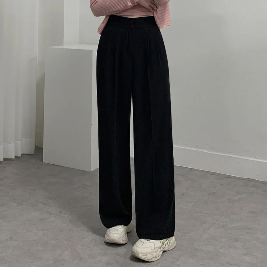 Back-Banding Two-Button Slacks