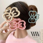 [1+1+1] Заколки в виде бантика с кошачьими усиками (Набор 3 в 1: кремовый, розовый, голубой)