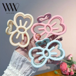 [1+1+1] Заколки в виде бантика с кошачьими усиками (Набор 3 в 1: кремовый, розовый, голубой)