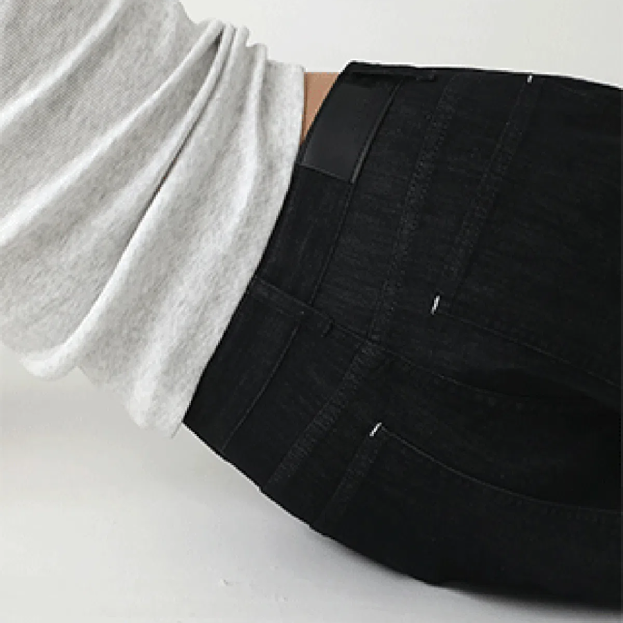 Женские джинсы Bartek в стиле balloon fit из чёрного денима