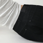 Женские джинсы Bartek в стиле balloon fit из чёрного денима