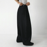 Женские джинсы Bartek в стиле balloon fit из чёрного денима