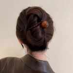 Мраморная заколка-краб банан с круглым куполом и твист-дизайном