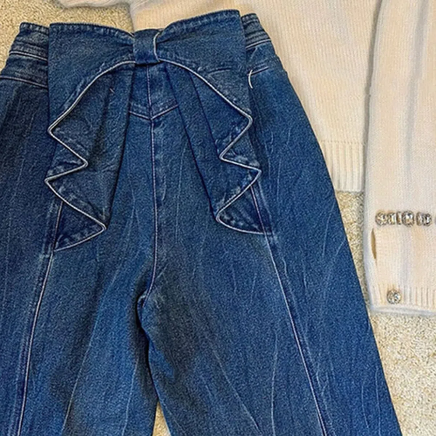 Женские джинсы Bazel с прямым кроем и акцентом на задний силуэт