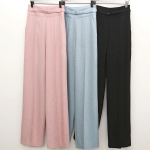 Dot Pattern Wide Long Banding Slacks