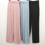 Dot Pattern Wide Long Banding Slacks