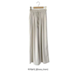Ice Chalang Natural Pleated Wide Women's Summer Cool Pants