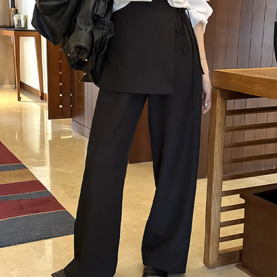 Женские брюки Pionette с эффектом юбки и полусвободным кроем