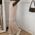 S-Светло-бежевый-Короткая-Брюки