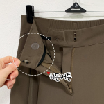 Женские широкие брюки с двумя защипами, потайной застёжкой и эластичной спинкой пояса