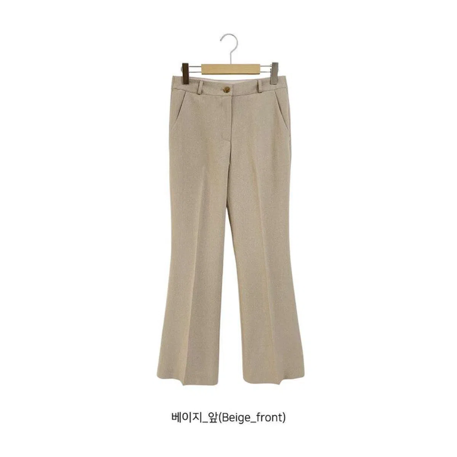Banding Bootcut Span Summer Slacks
