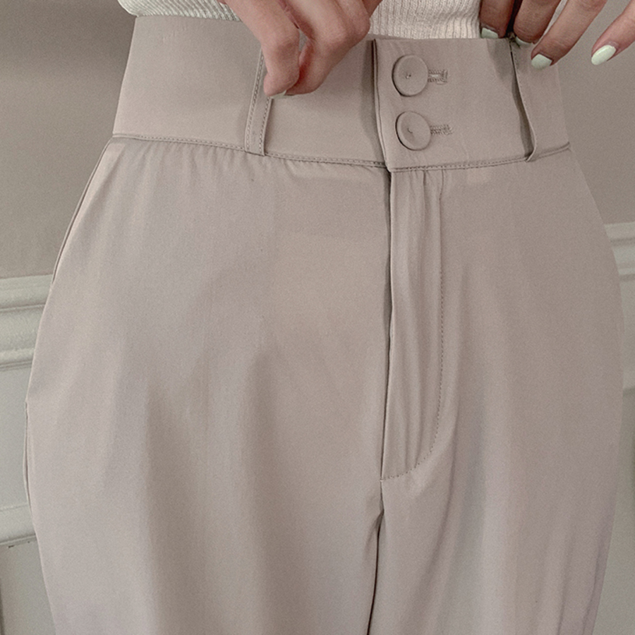 Женские летние слэксы с двумя пуговицами из охлаждающей ткани