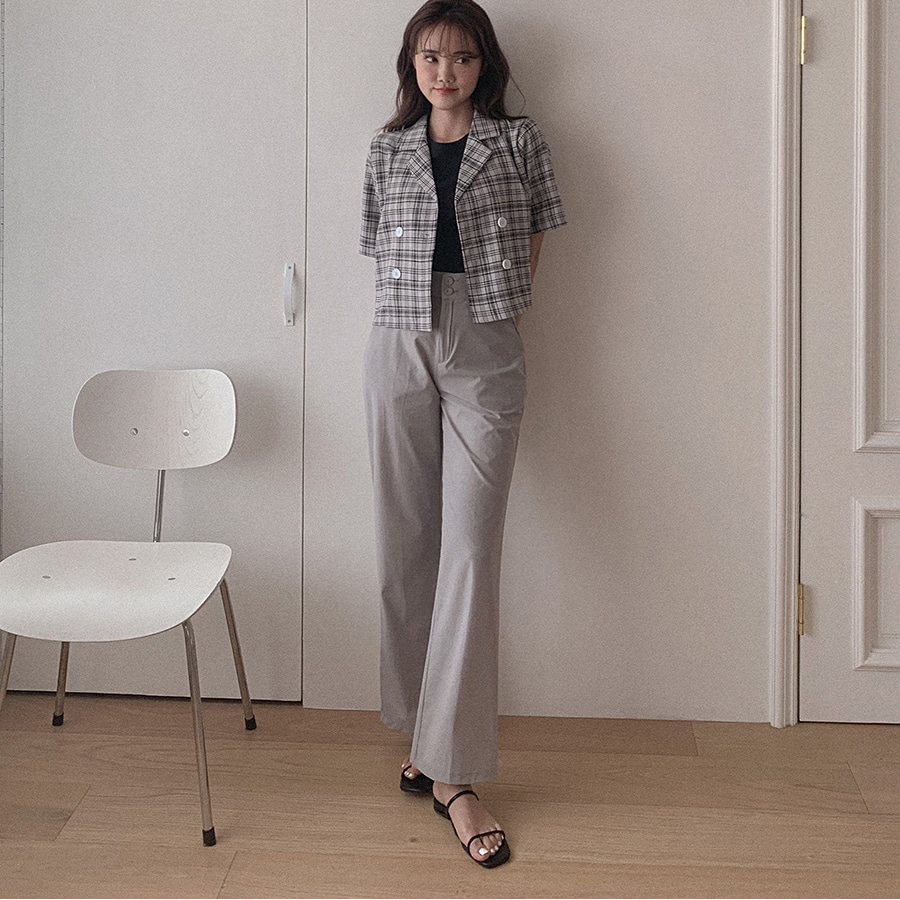 Женские летние слэксы с двумя пуговицами из охлаждающей ткани