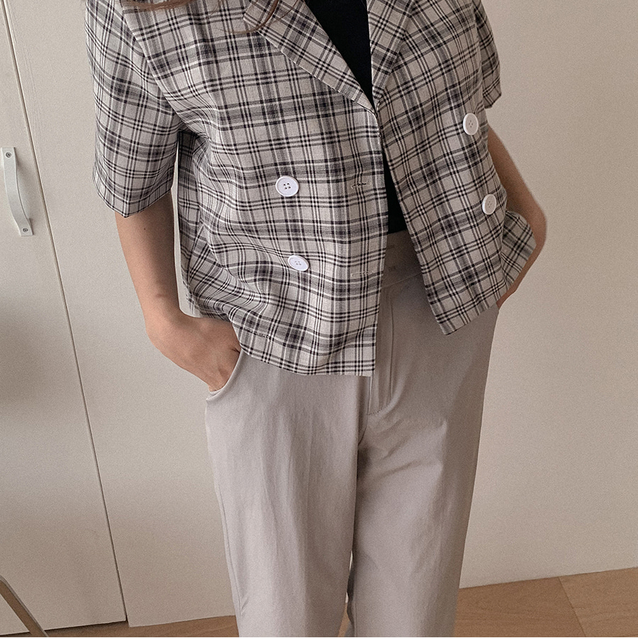 Женские летние слэксы с двумя пуговицами из охлаждающей ткани