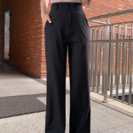 Женские летние слэксы с двумя пуговицами из охлаждающей ткани