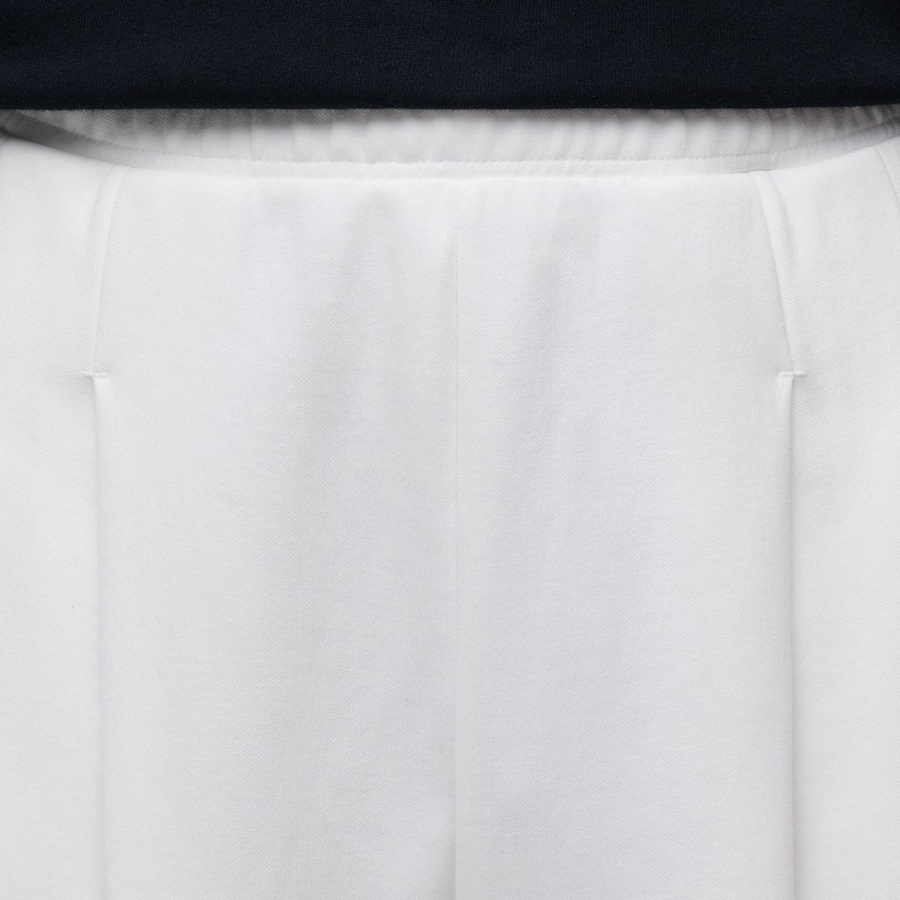 Double Knit Two-Tuck Wide Lounge Sweat Pants [Cream]