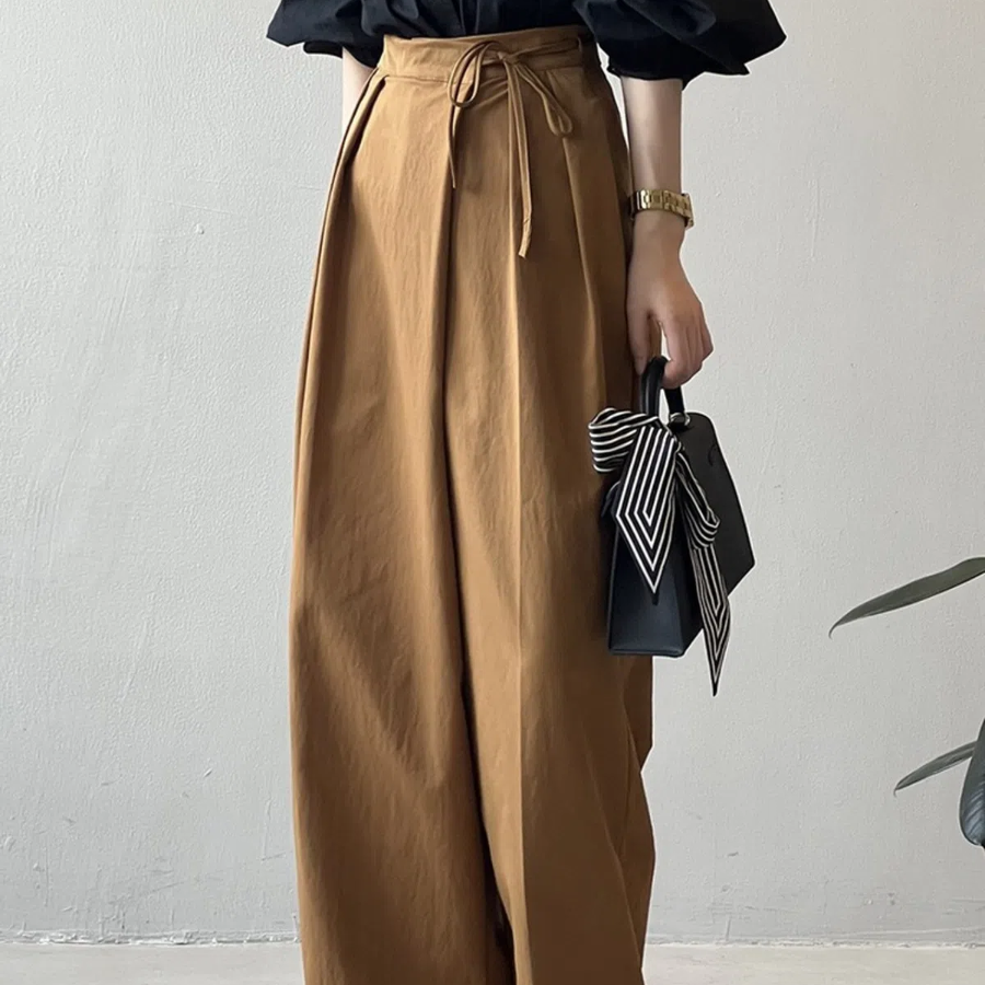 Женские летние широкие брюки в классическом стиле